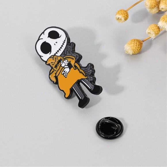 Jack and Sally Pin Decorative Pin Hat Pin Jacket Pin - Picture 3 of 5